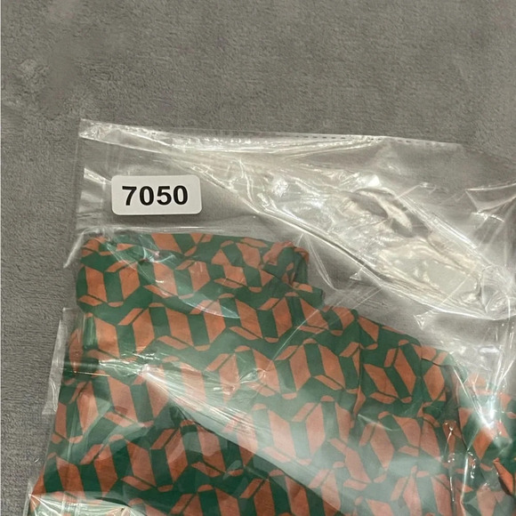 Montce Geometric Print Lounge Shorts Orange Green stretch waist 27050 - Picture 8 of 8